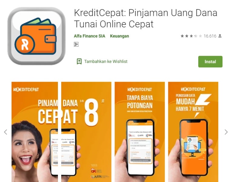 KreditCepat Pinjaman Uang Dana Tunai Online Cepat