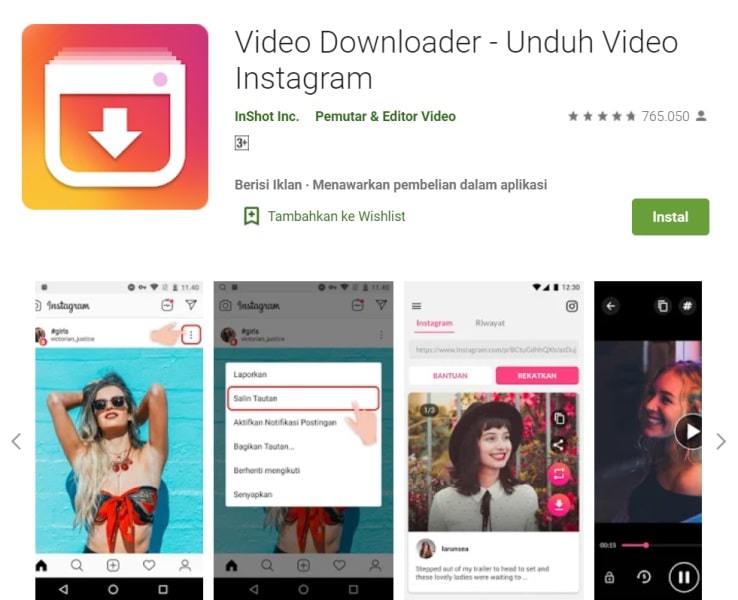 Video Downloader Unduh Video Instagram