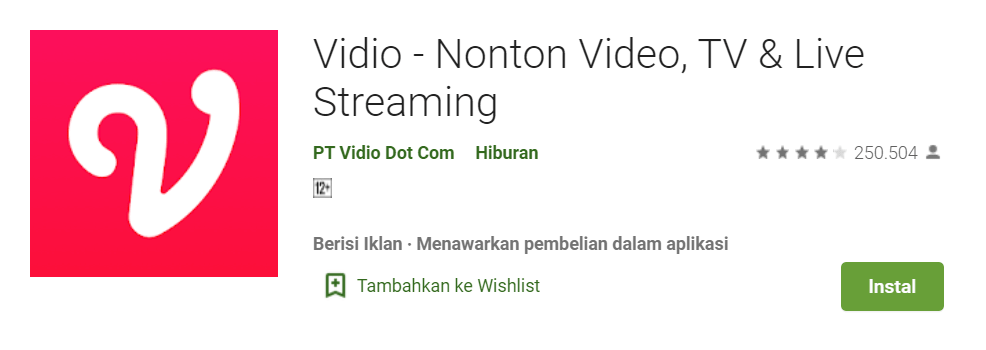 Vidio Nonton Video TV Live Streaming