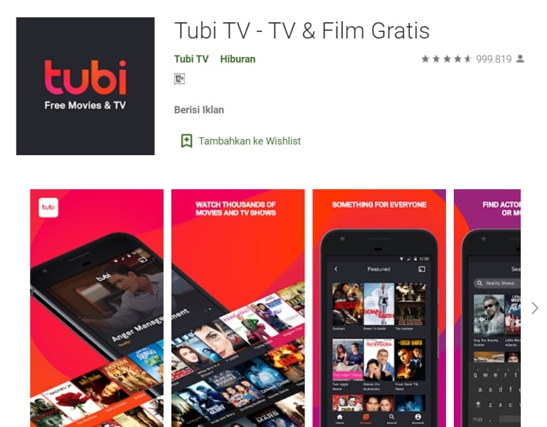 Tubi TV TV Film Gratis