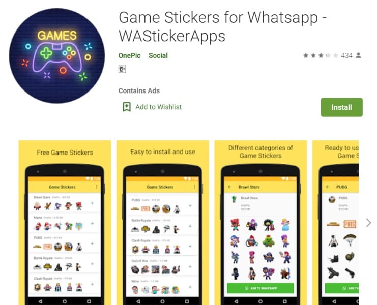 Game Stickers for Whatsapp WAStickerApps