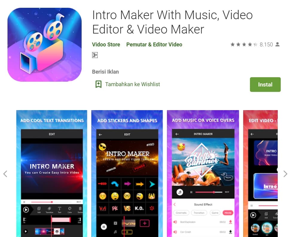 Intro Maker With Music Video Editor Video Maker