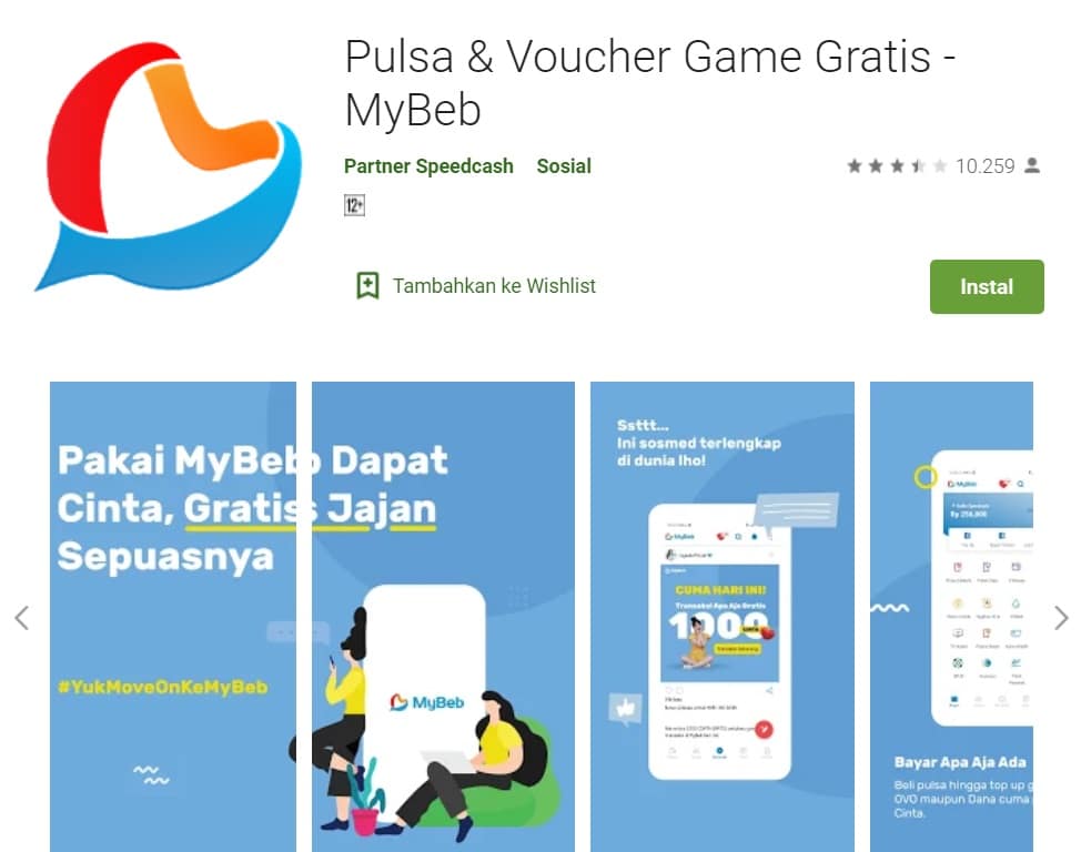 MyBeb – Pulsa Voucher Game Gratis