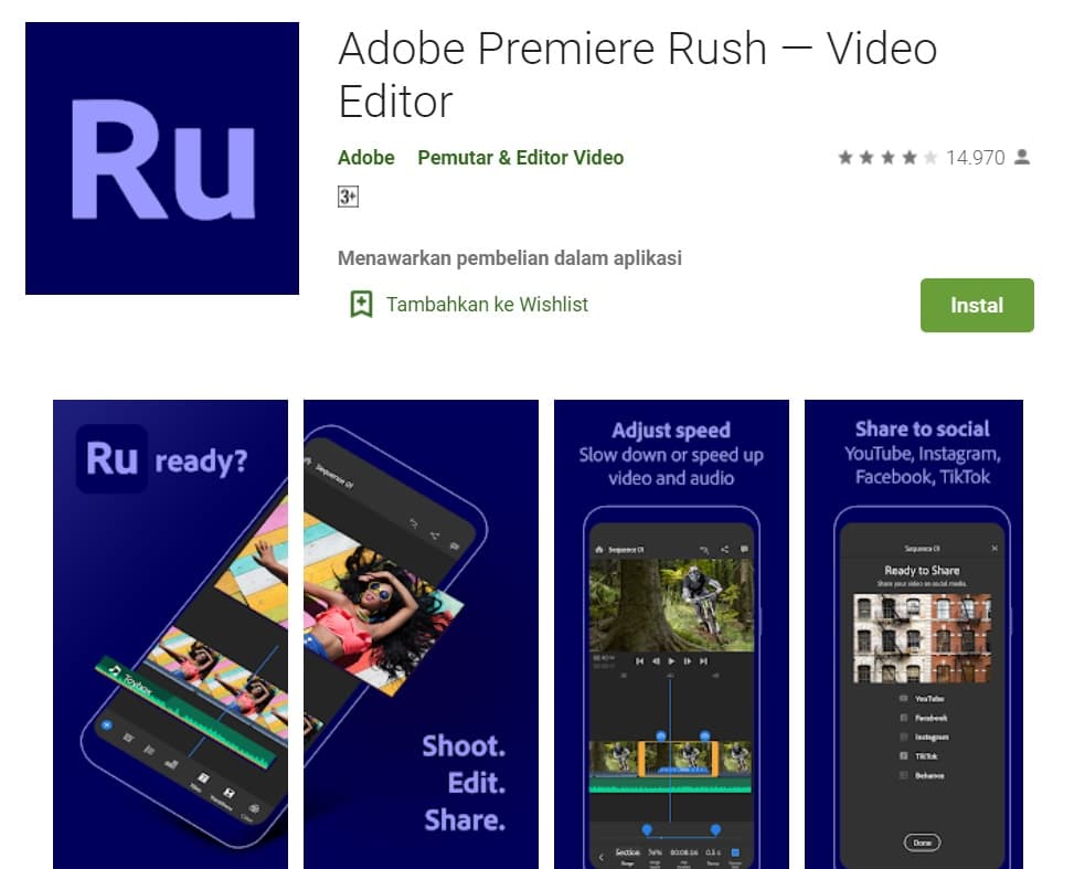 Adobe Premiere Rush Video Editor