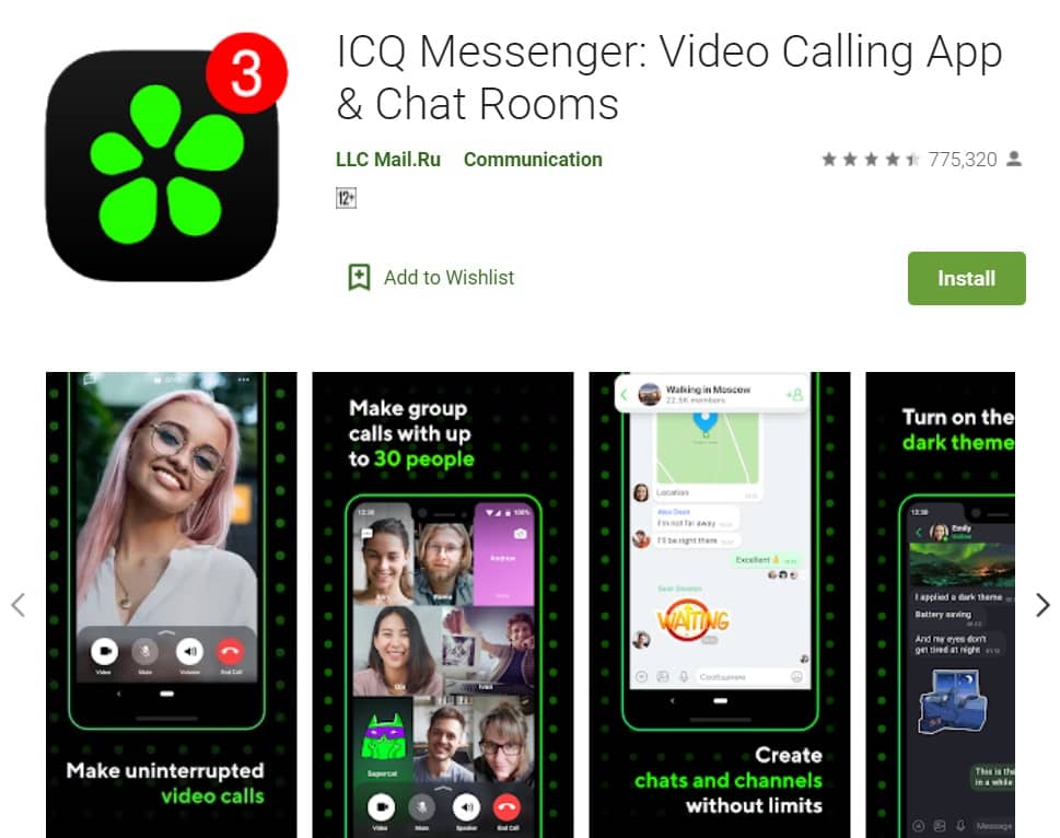 ICQ Messenger Video Calling App Chat Rooms