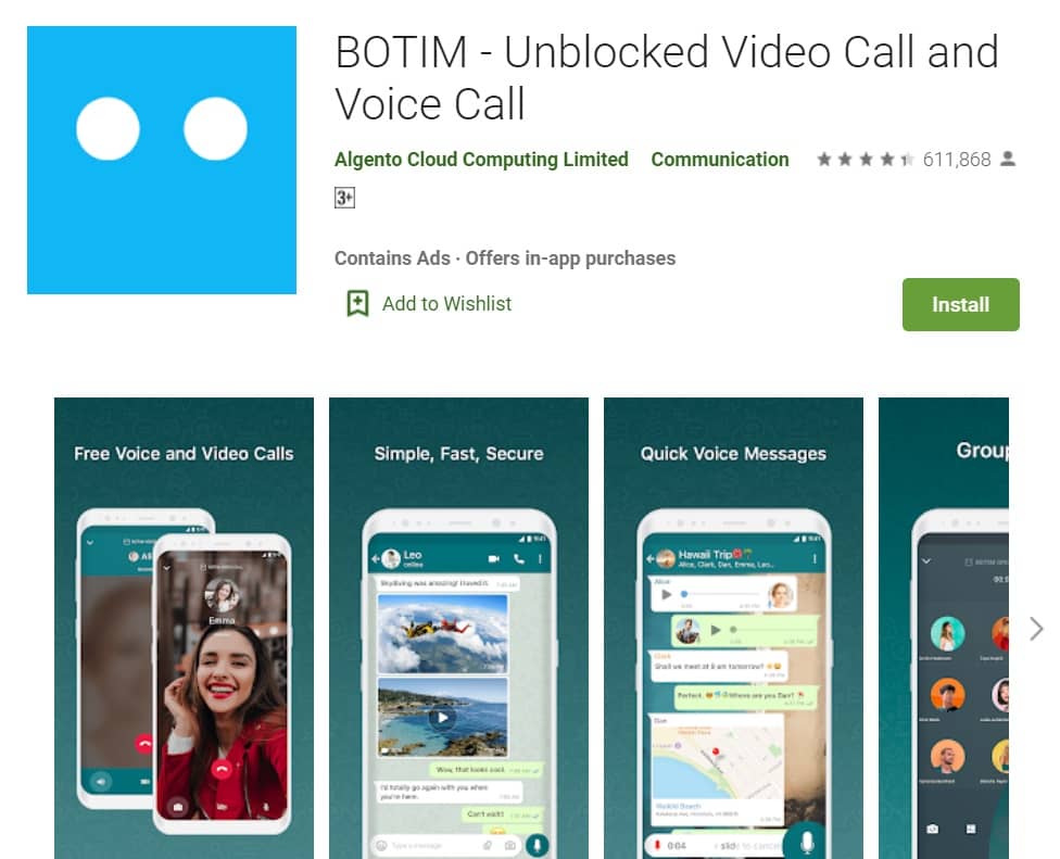 BOTIM Unblocked Video Call and Voice Call