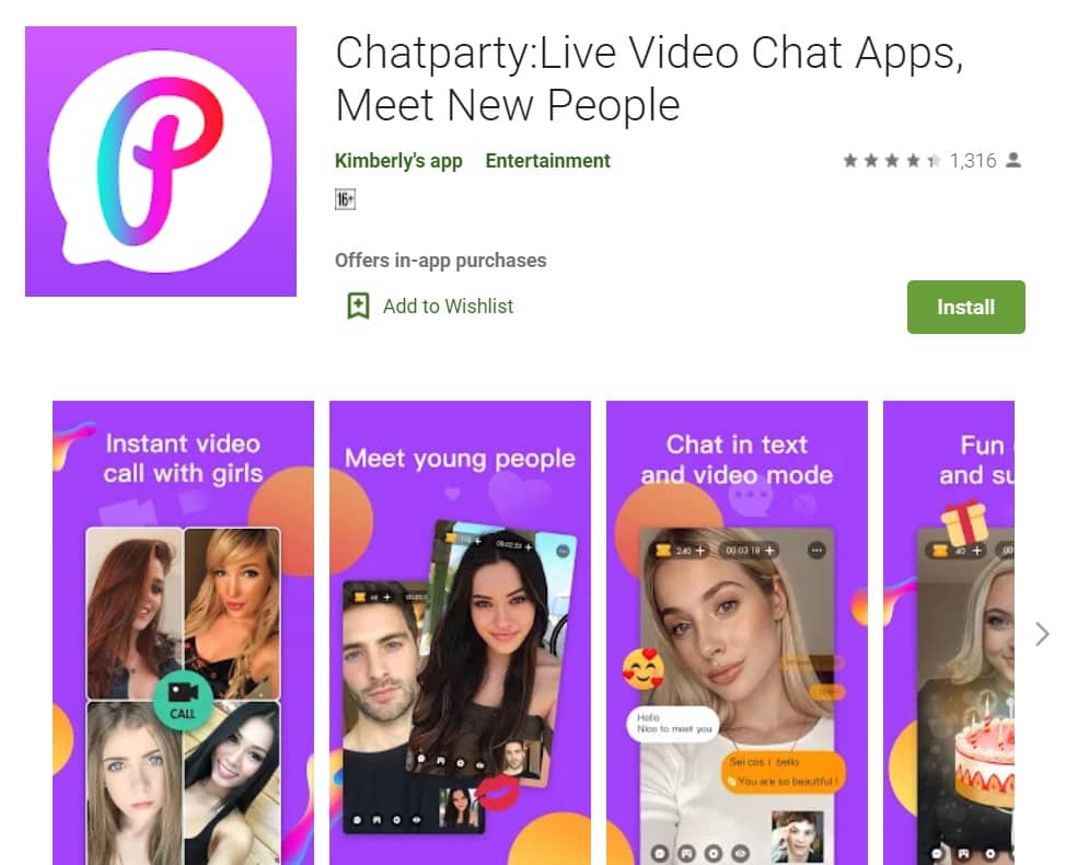 Chatparty Live Video Chat Apps Meet New People