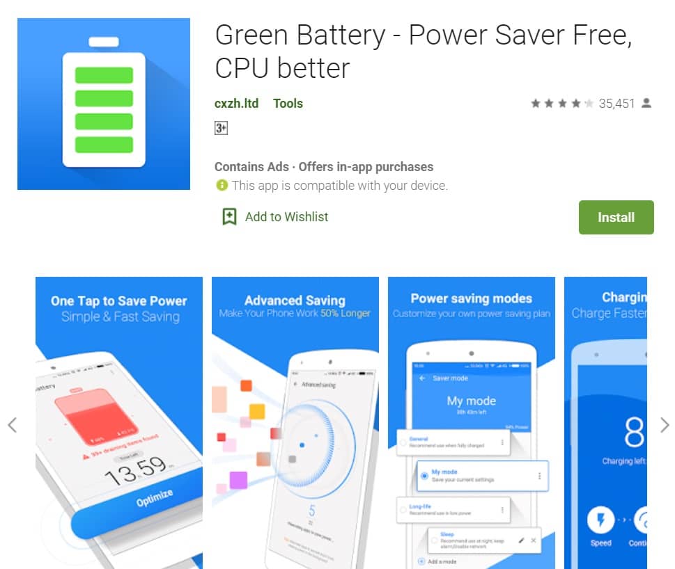 Green Battery Power Saver Free CPU better