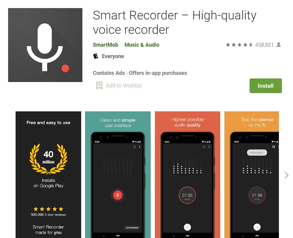 Smart Recorder – High Quality Voice Recorder