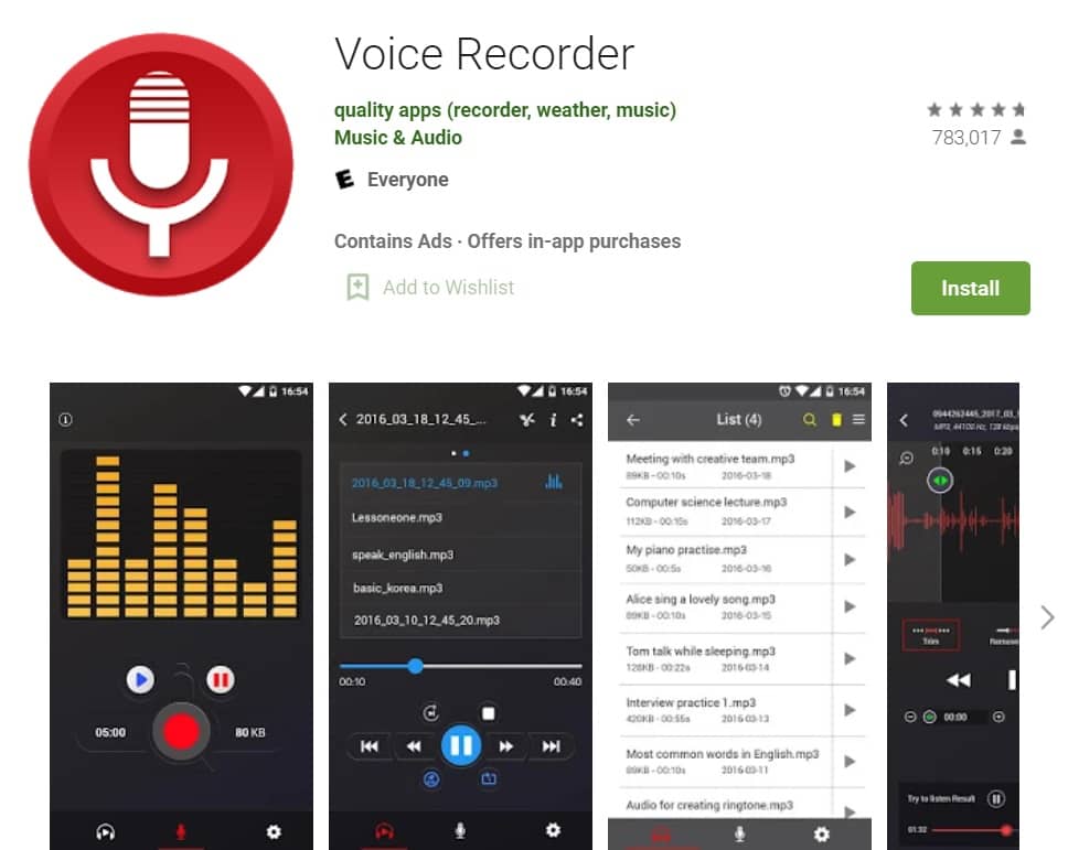 Voice Recorder by Quality Apps