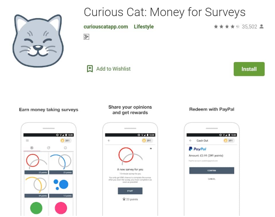 Curious Cat Money for Surveys