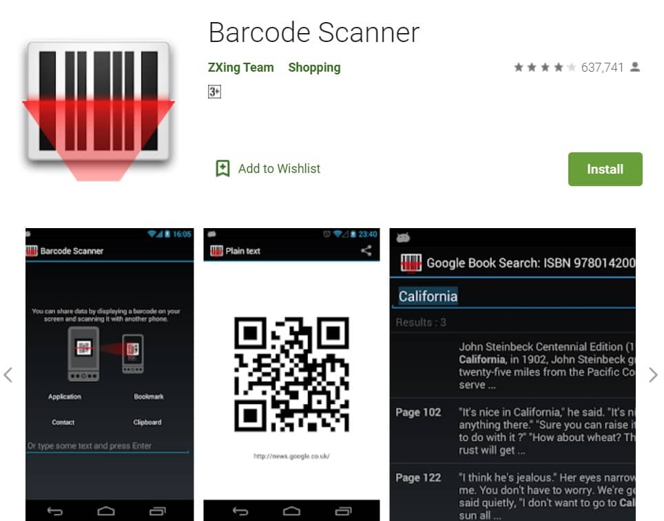 Aplikasi Scan Barcode Android