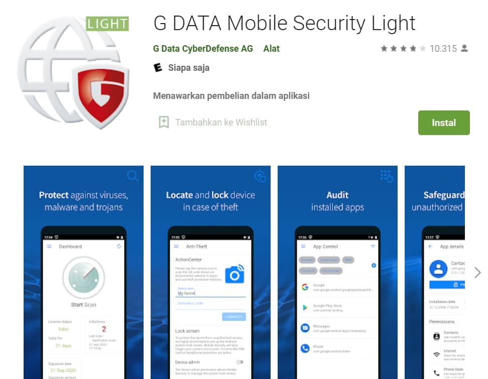 G DATA Mobile Security Light