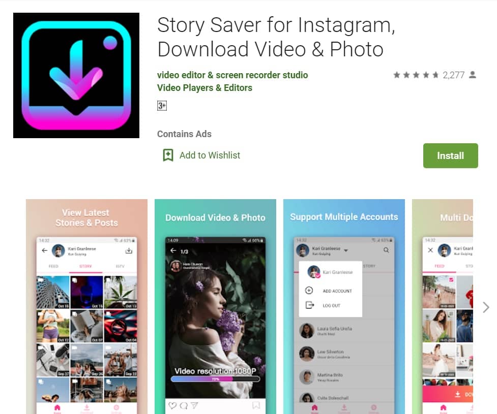 Story Saver for Instagram Download Video Photo