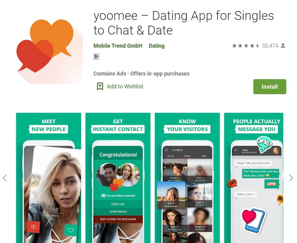 yoomee – Dating App for Singles to Chat Date