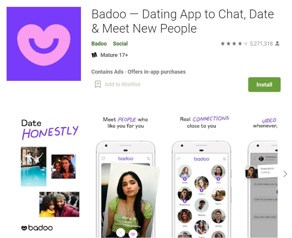 Badoo Dating App to Chat Date Meet New People