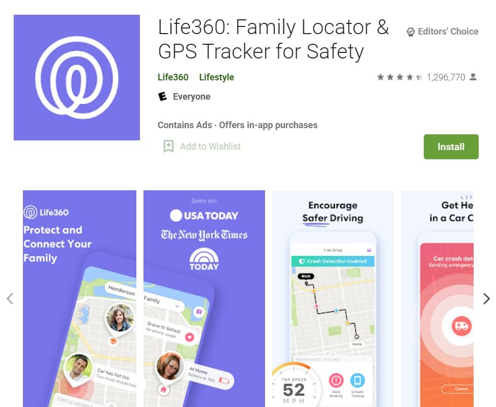 Life360 Family Locator GPS Tracker for Safety