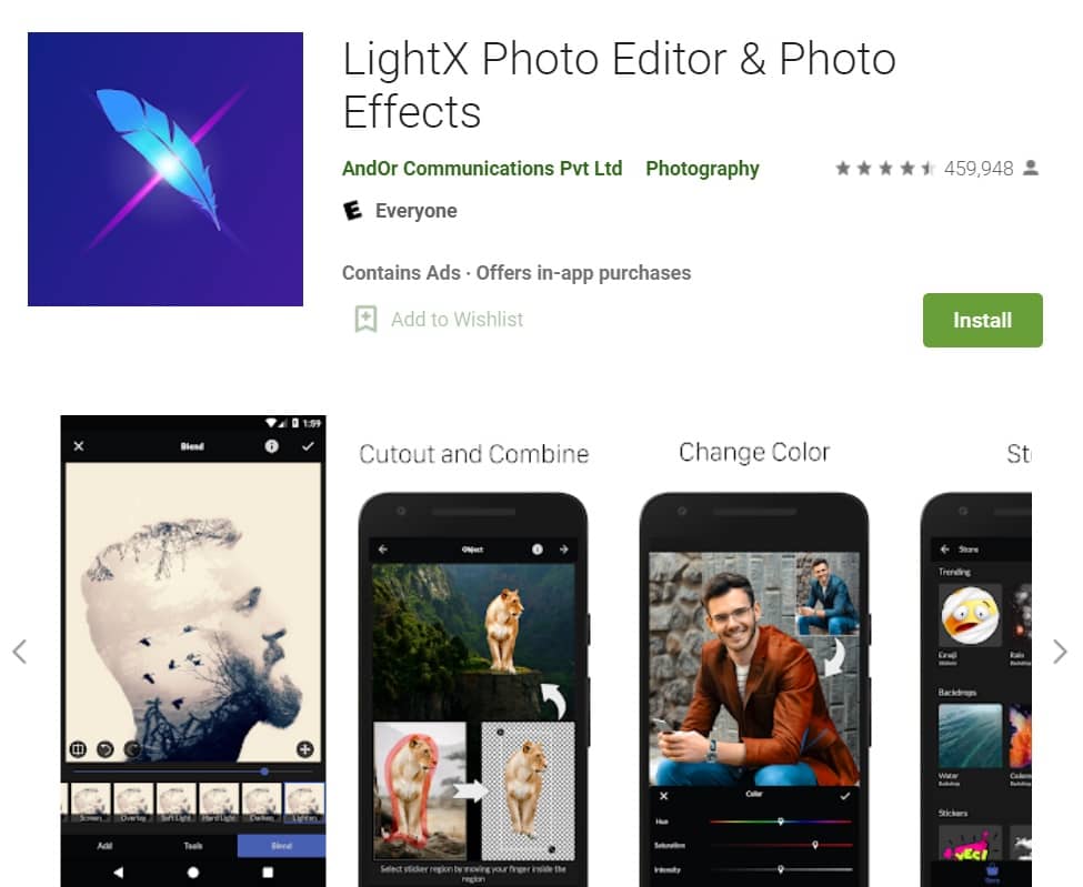 LightX Photo Editor dan Photo Effect
