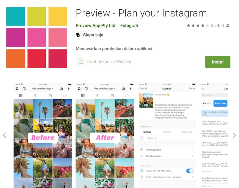 Preview Plan Your Instagram
