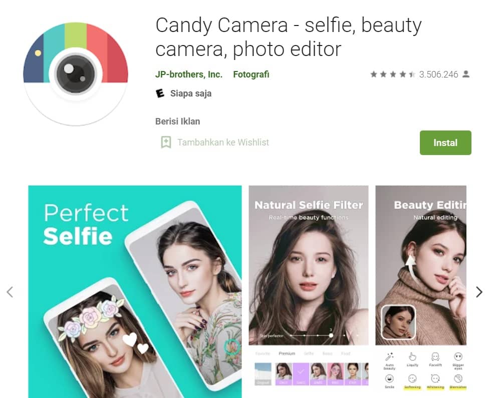 Candy Camera Selfie Beauty Camera Photo Editor