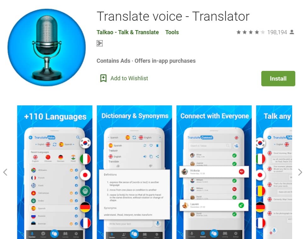 Translate Voice Translator