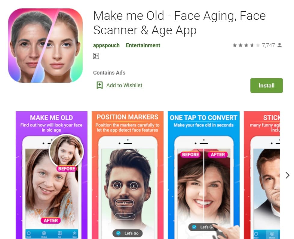 Make me Old Face Aging Face Scanner Age App